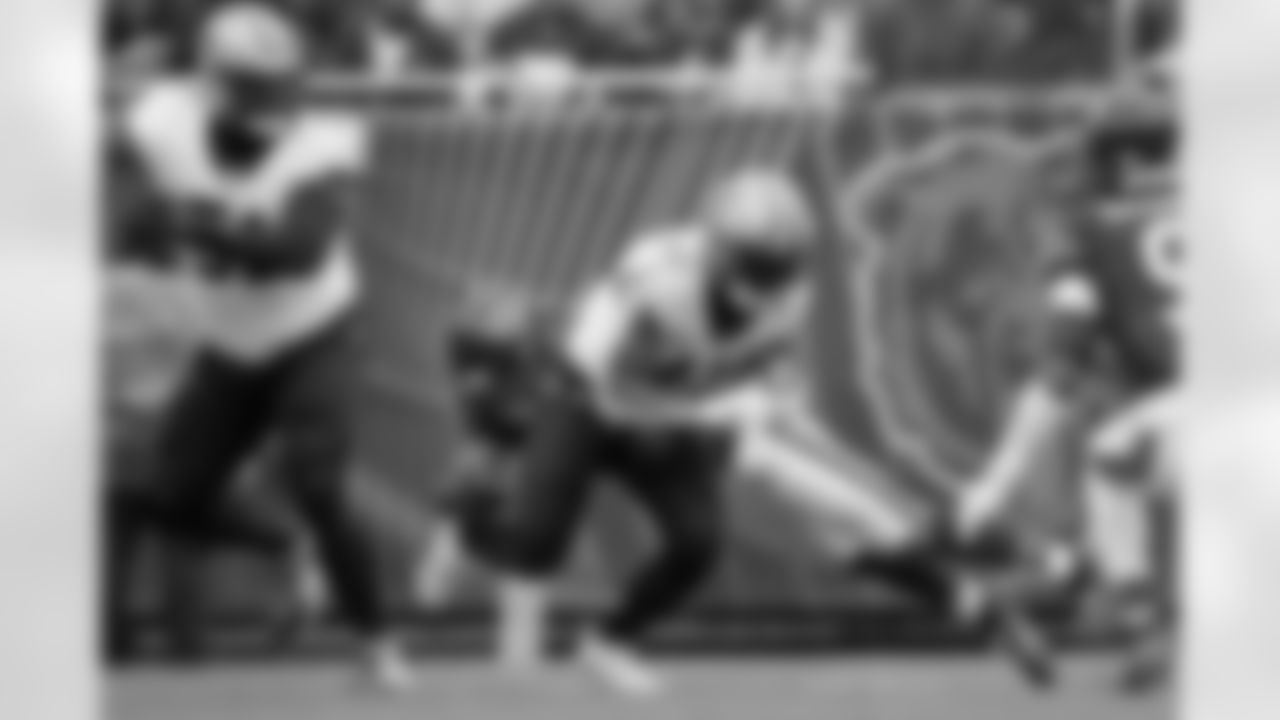 Check out the game action photos from the New Orleans Saints game against the Chicago Bears for Week 7 of the 2025 NFL season on Oct. 19, 2025 at Soldier Field.