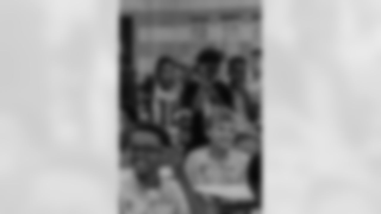 New Orleans Saints defensive end Cameron Jordan visited students and staff at Holy Cross School on Tuesday, Oct. 28, 2025.