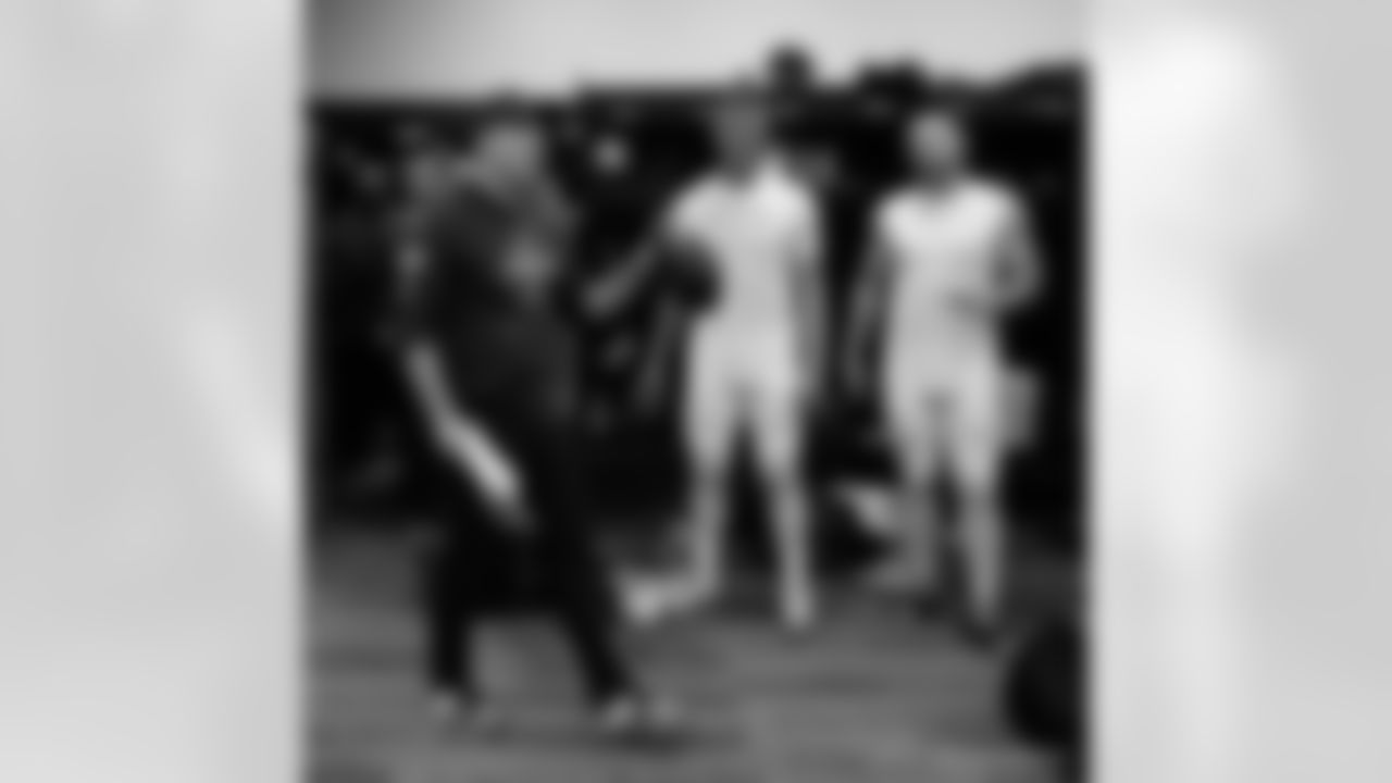 Head inside the New Orleans Saints locker room postgame after the Saints' win against the Carolina Panthers in Week 10 of the 2025 NFL Season presented by Bud Light.