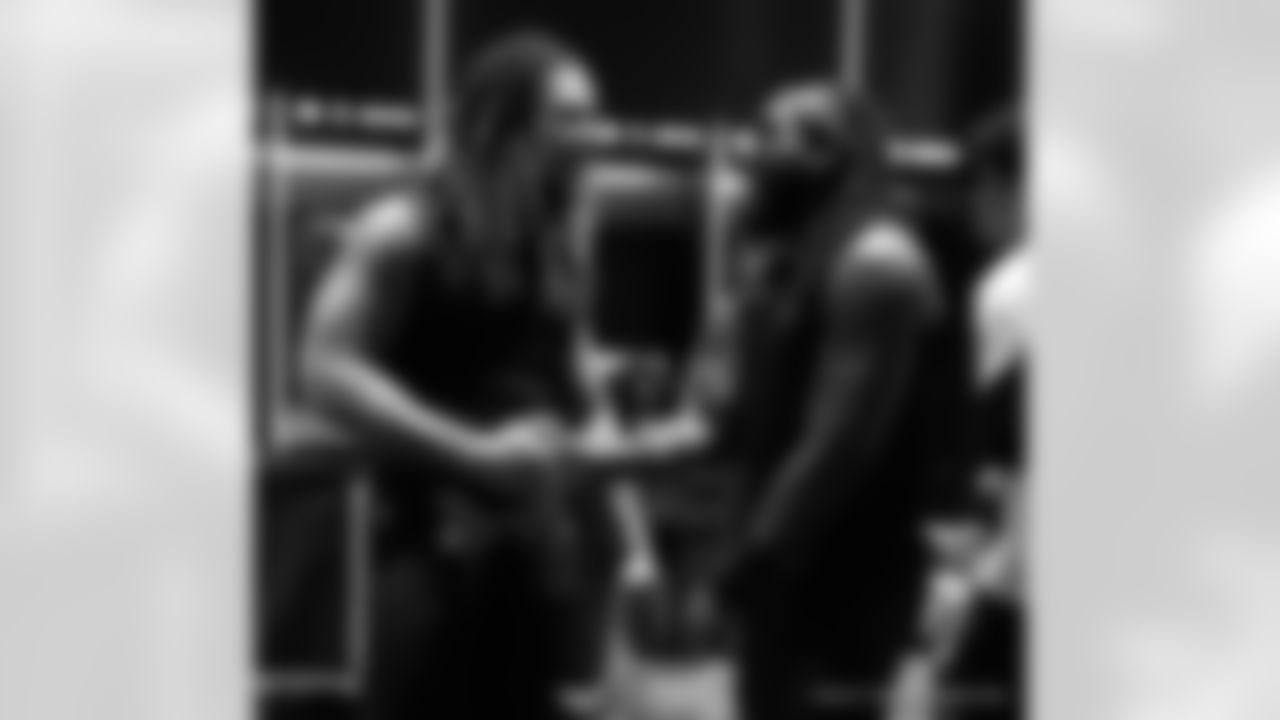 Head inside the New Orleans Saints locker room postgame after the Saints' win against the Carolina Panthers in Week 15 of the 2025 NFL Season presented by Bud Light.