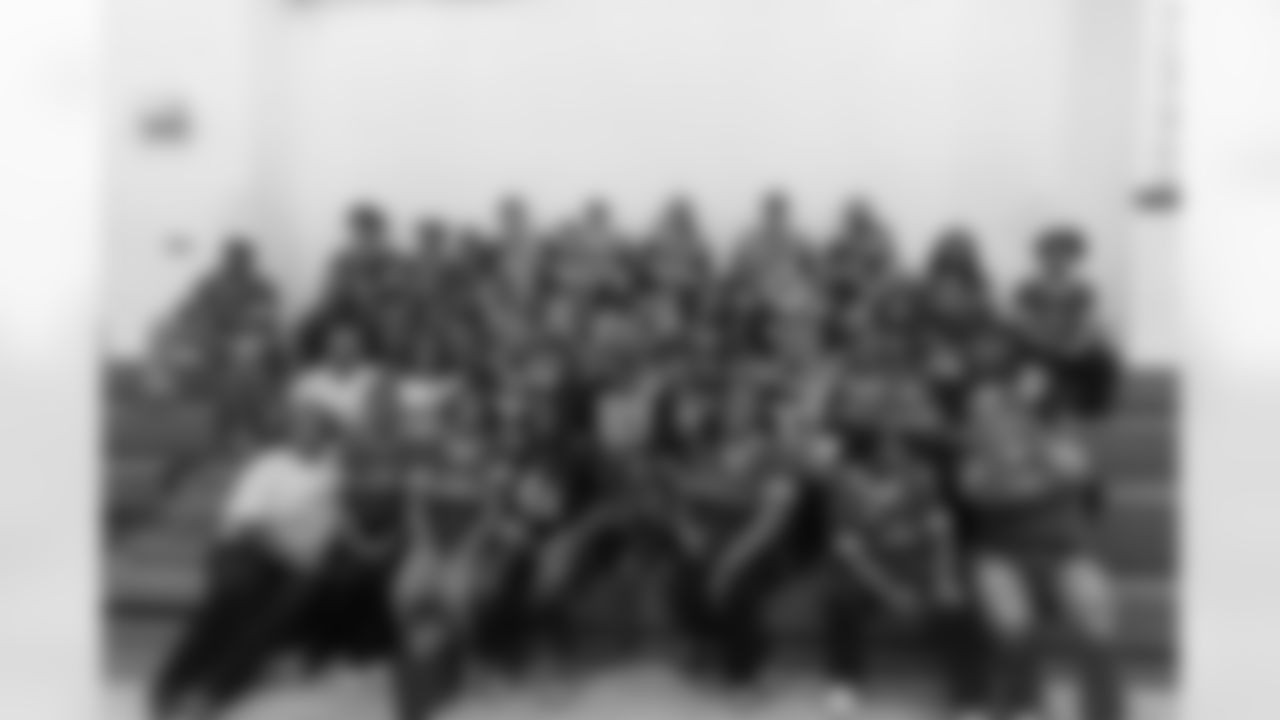 New Orleans Saints players hosted their annual Thanksgiving turkey giveaway at Dryades YMCA on Tuesday, Nov. 18, 2025. The players purchased turkeys and fixings from Rouses Markets to feed families in need, while giving them the opportunity to meet some of their favorite players during the annual holiday event.