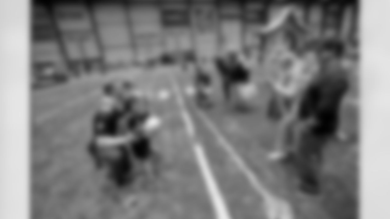 New Orleans Saints wide receiver Mason Tipton and linebacker Pete Werner joined members of the Saints Kids Club presented by Entergy, as well as the Pelicans and Saints Crib Clubs presented by Ochsner Children's Hospital, at the 2025 Holiday Huddle event on Wednesday, Dec. 10, 2025. Attendees enjoyed holiday-themed activities plus a Play Football Experience.