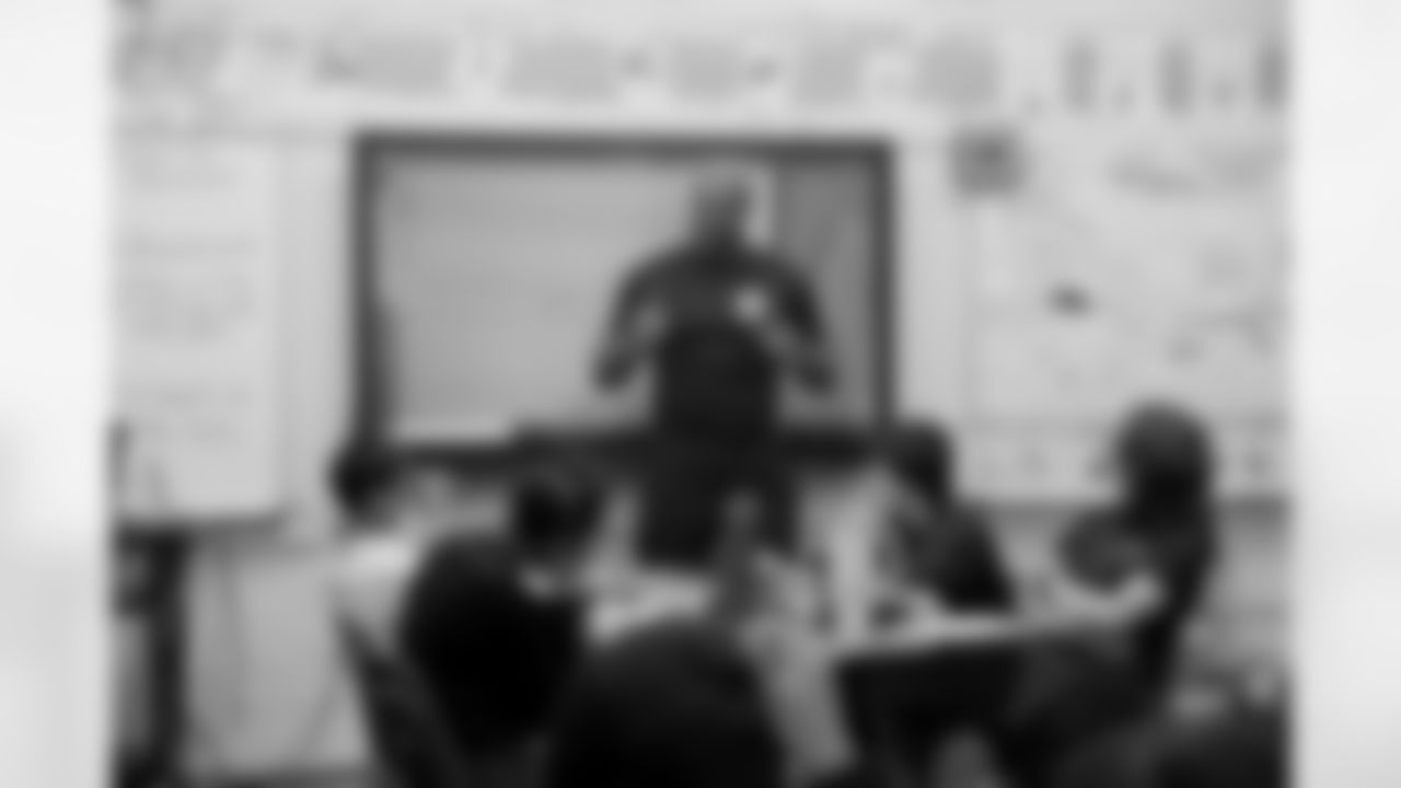 New Orleans Saints defensive end Cam Jordan visited students and staff at J.C. Ellis Elementary School on Tuesday, Dec. 2, 2025.