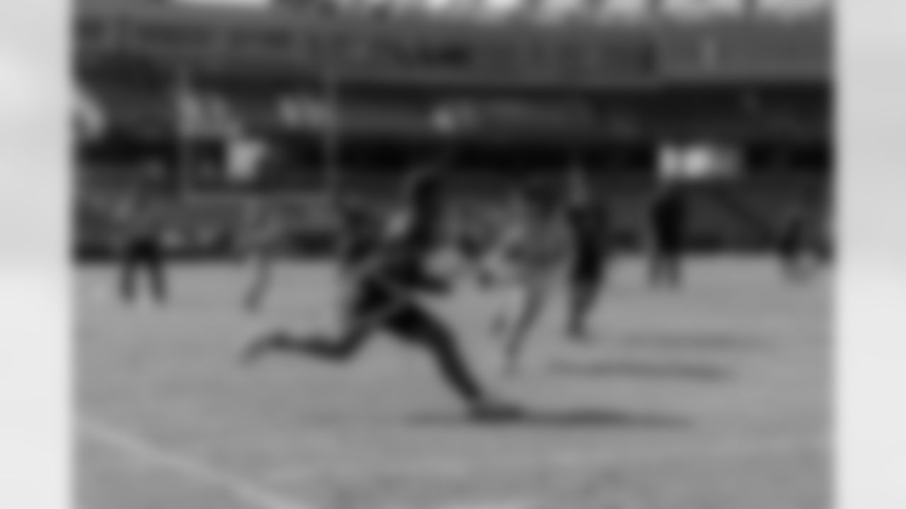 The New Orleans Saints host a NFL regional flag football tournament at the Shine on Airline and the Ochsner Sports Performance Center on November 1, 2025. The regional tournament included flag football for all youth athletes between the ages of 8U and 17U for the girls' bracket and 8U and 14U for the coed bracket.