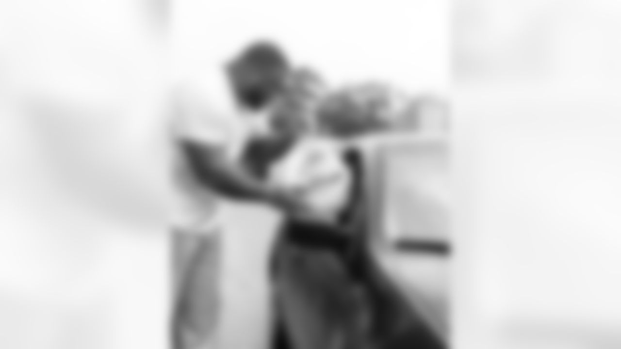 New Orleans Saints defensive tackle Davon Godchaux hosted a Thanksgiving turkey distribution for local residents at the COPAC Community Center on Nov. 25, 2025. The Plaquemine High School football team assisted Godchaux in the giveaway.