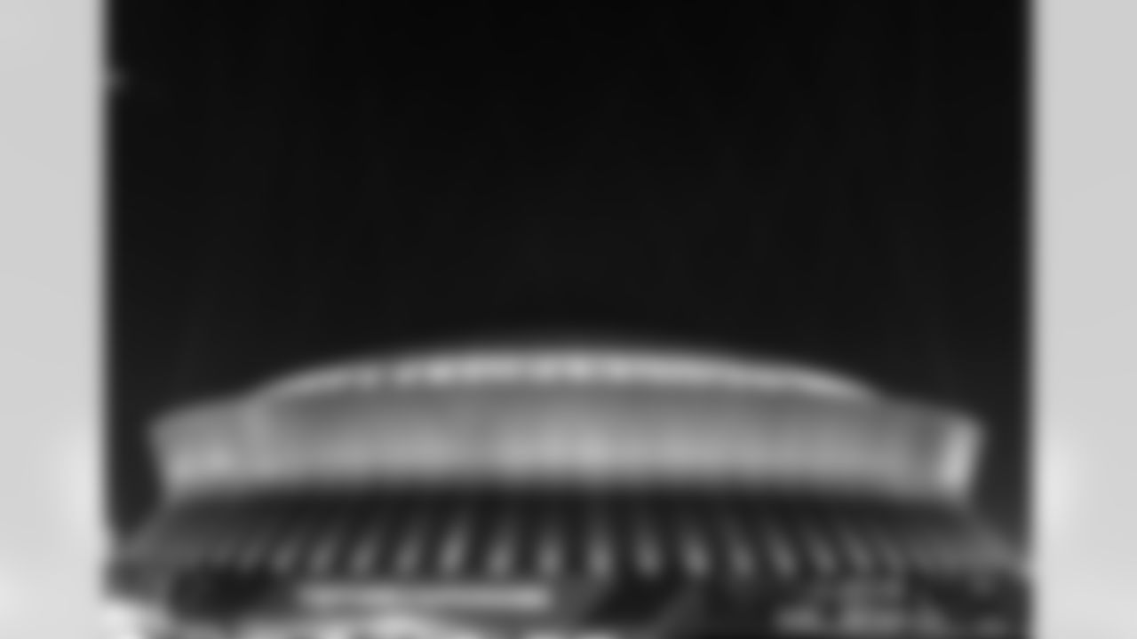 The National Football League celebrated the arrival of Super Bowl LIX to New Orleans with a light show at the Caesars Superdome on Saturday, Feb. 1, 2025.