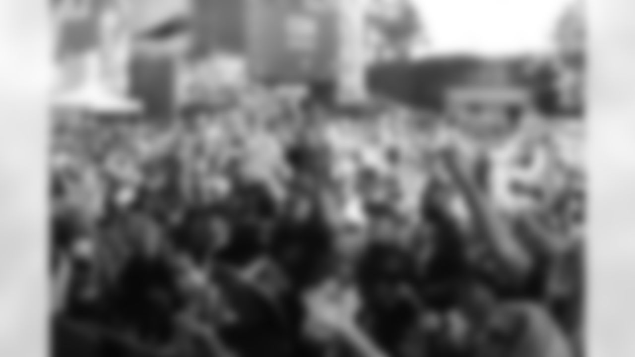 New Orleans Saints fans enjoyed the Week 12 entertainment in Champions Square ahead of the game against the Atlanta Falcons during the 2025 NFL season on Nov. 23, 2025.