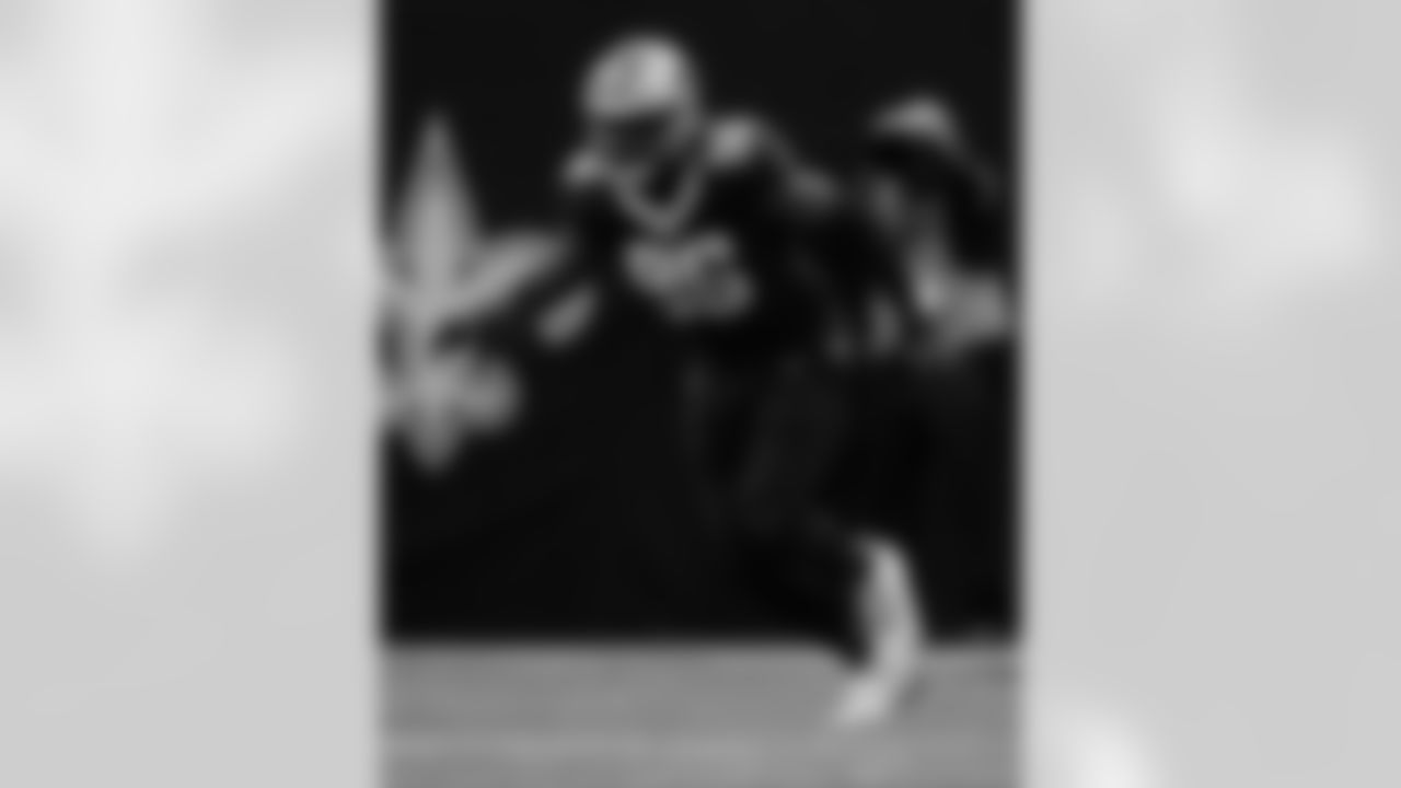 Check out the best photos of the New Orleans defense in their game against the Carolina Panthers for Week 15 of the 2025 NFL season on Dec. 14, 2025, at Caesars Superdome.