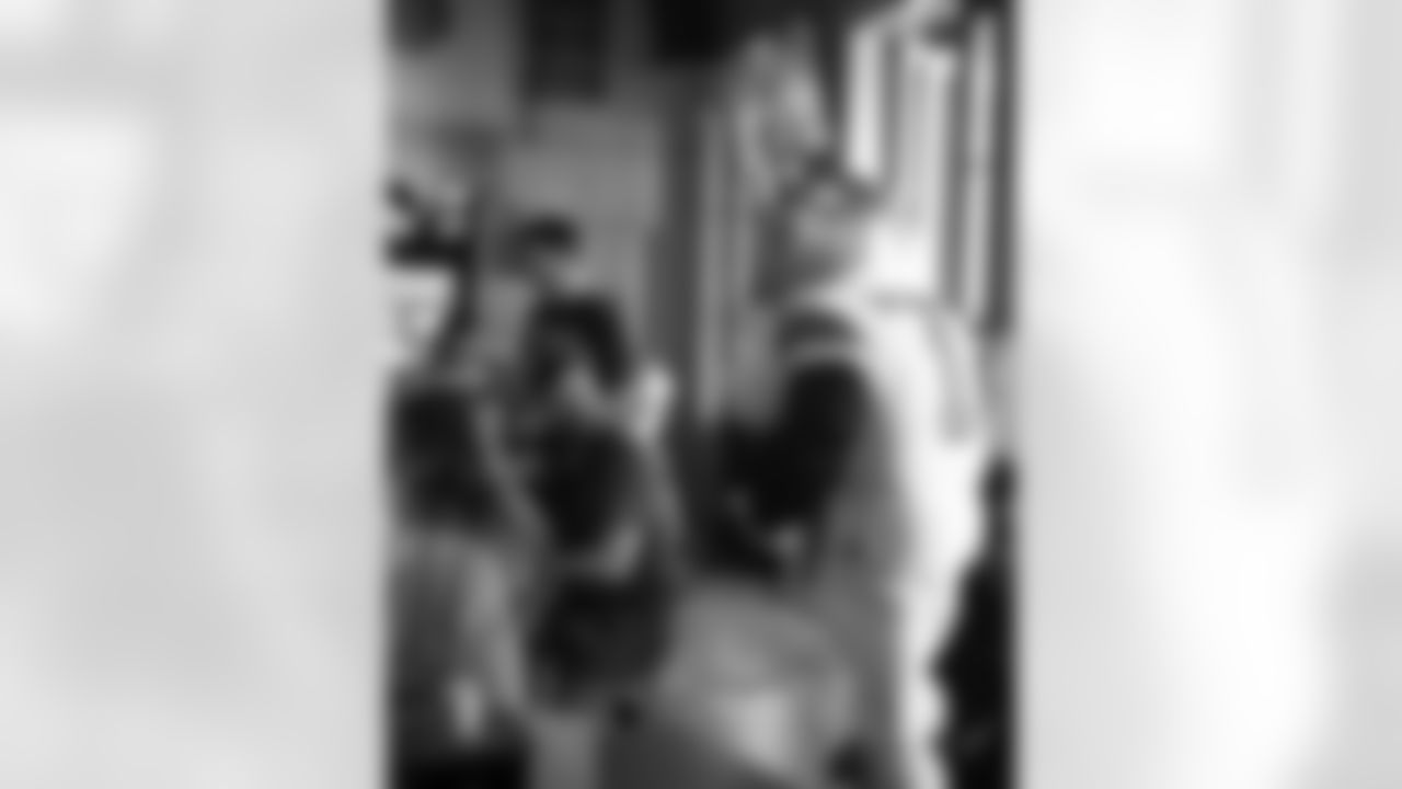 The New Orleans Saints hosted a watch party presented by Sire Spirits for their game against the Carolina Panthers on Nov. 9, 2025 at The Channel in New Orleans, Louisiana. Sir Saint and members of the Saints Cheer Krewe were in attendance and interacting with fans during the event.