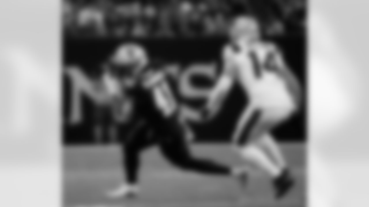 Check out the game action photos from the New Orleans Saints game against the New England Patriots for Week 6 of the 2025 NFL season on October 12, 2025 at Caesars Superdome.