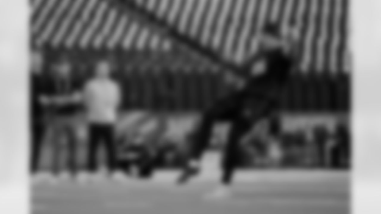 Syracuse kicker Jack Stonehouse (05) participates in a drill at the NFL football scouting combine, Wednesday, Feb. 25, 2026, in Indianapolis.