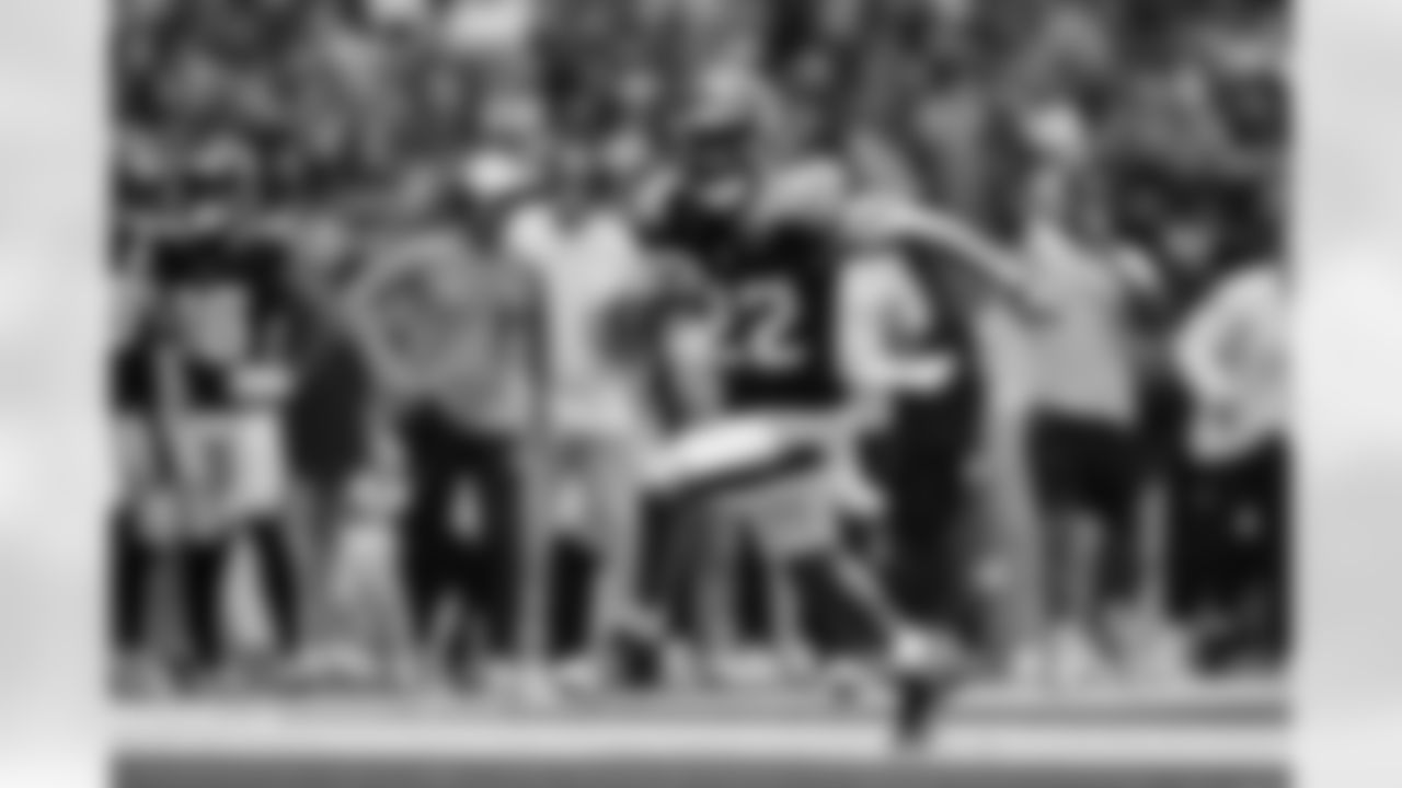 Houston Texans running back Cam Akers (22) runs the ball during an NFL football game against the Los Angeles Rams, Saturday, Aug 24, 2024, in Houston.