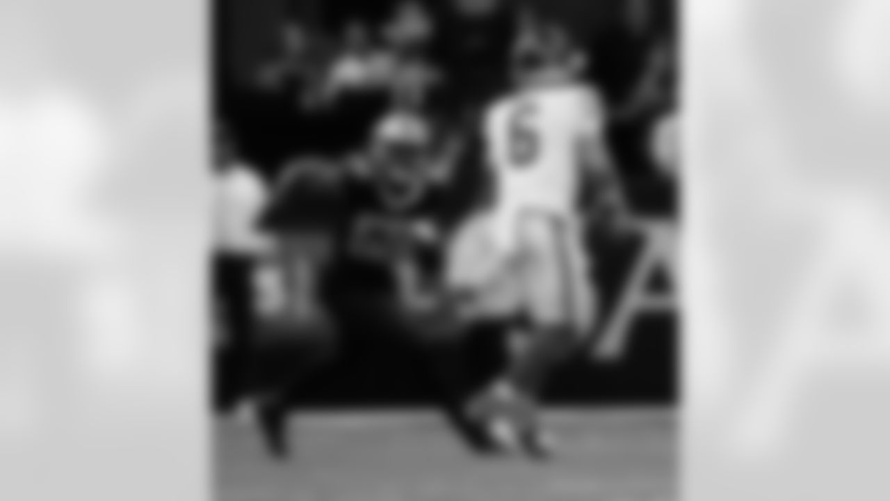 Check out the game action photos from the New Orleans Saints game against the New York Giants for Week 5 of the 2025 NFL season on Oct. 5, 2025 at Caesars Superdome.