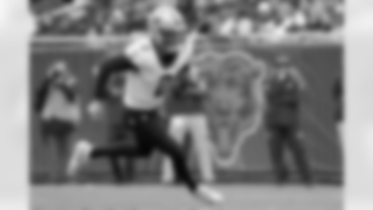Check out the game action photos from the New Orleans Saints game against the Chicago Bears for Week 7 of the 2025 NFL season on Oct. 19, 2025 at Soldier Field.