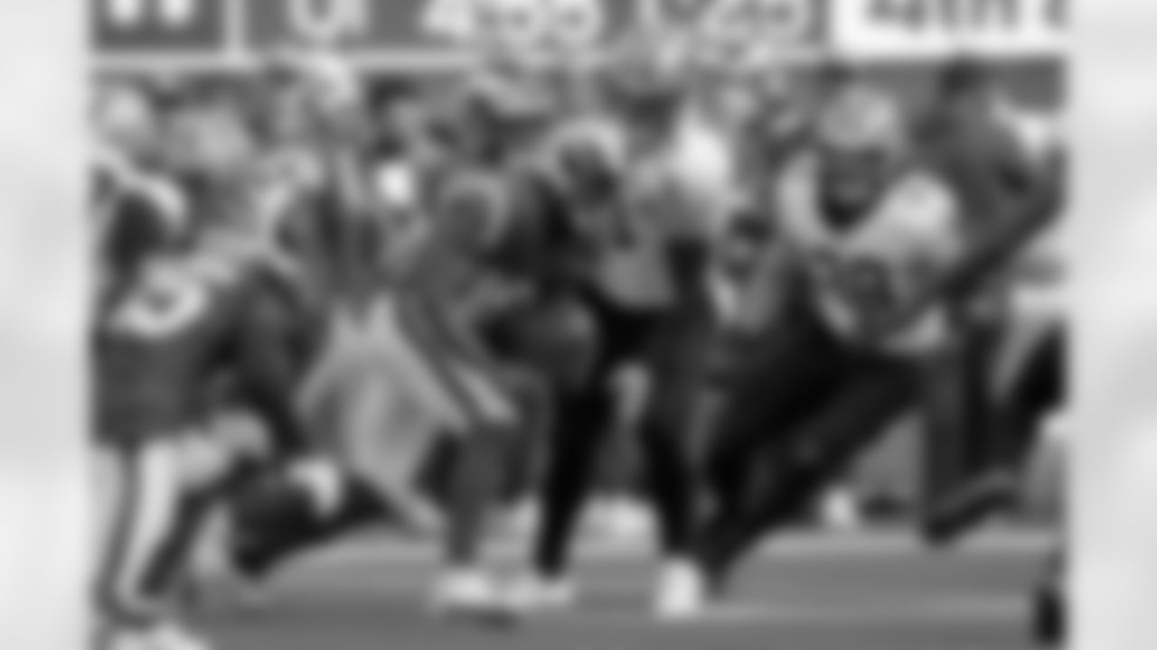 Check out the game action photos from the New Orleans Saints game against the Los Angeles Rams for Week 9 of the 2025 NFL season on Nov. 2, 2025 at SoFi Stadium.