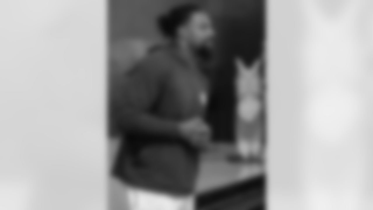 New Orleans Saints defensive end Cameron Jordan visited students at Schneckenburger Elementary School on Tuesday, Oct. 8, 2024.