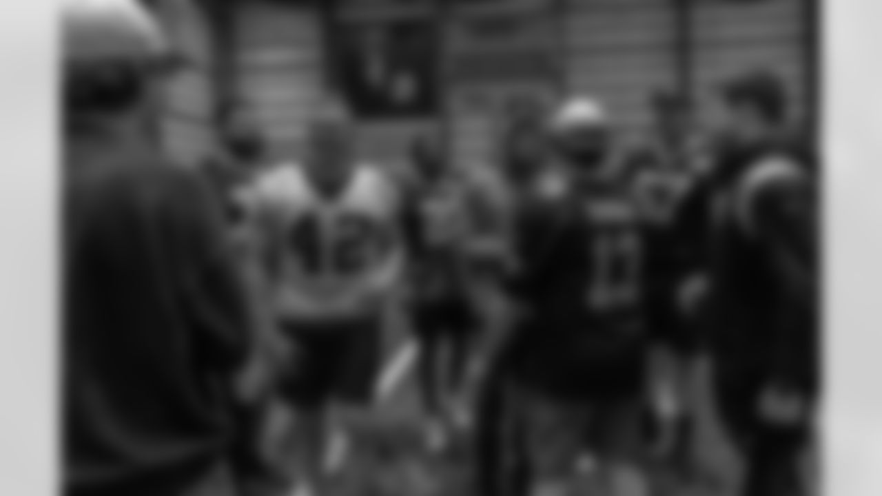 The New Orleans Saints hosted two Make-A-Wish visitors at walk-through on Saturday, Dec. 2, 2023 at the Ochsner Sports Performance Center. Bo from Helotes, Texas, had a lung transplant and Drew from Richland, Washington, had leukemia.