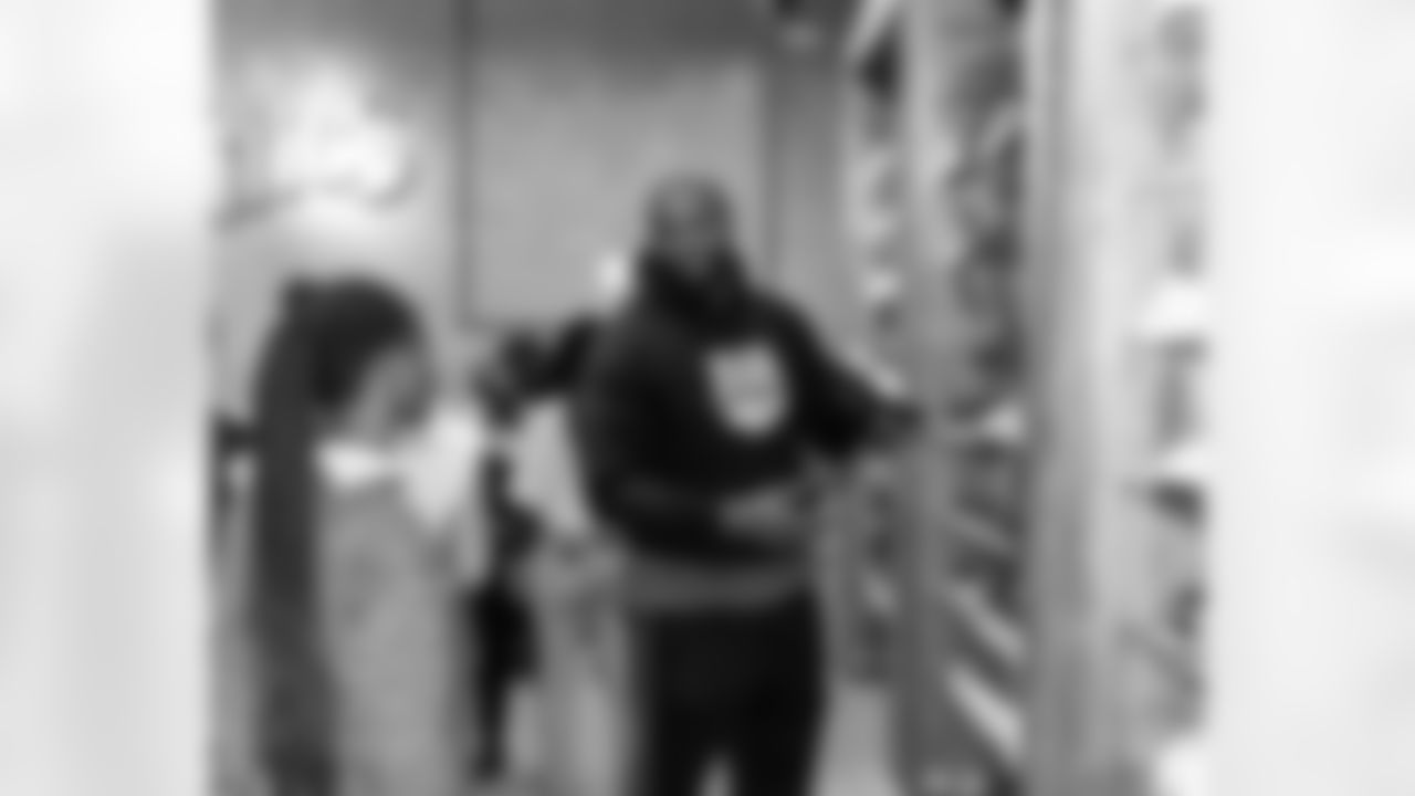 New Orleans Saints defensive end Cameron Jordan gifted dozens of local youth with a pair of sneakers of their choice at Sneaker Politics in the French Quarter on Monday, December 22, 2025.