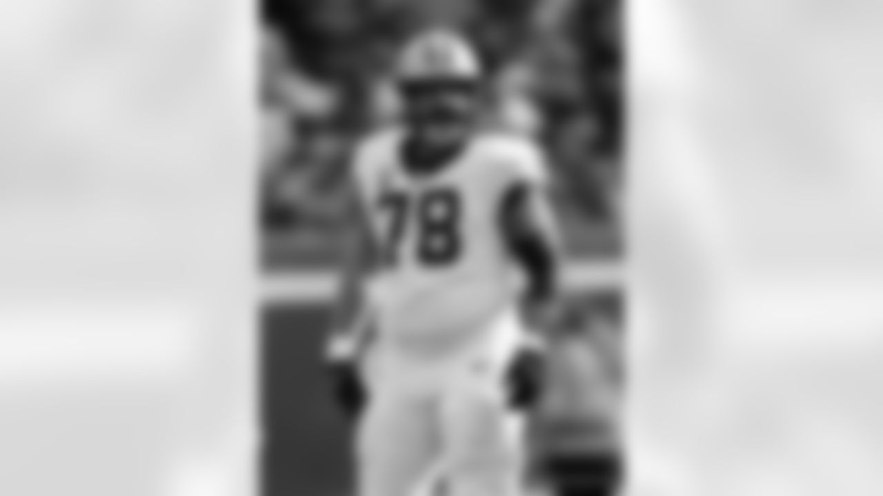C/G Erik McCoy (78) in action during the New Orleans Saints game against the New York Giants for Week 14 of the 2024 NFL Season on Dec. 8, 2024 at MetLife Stadium.