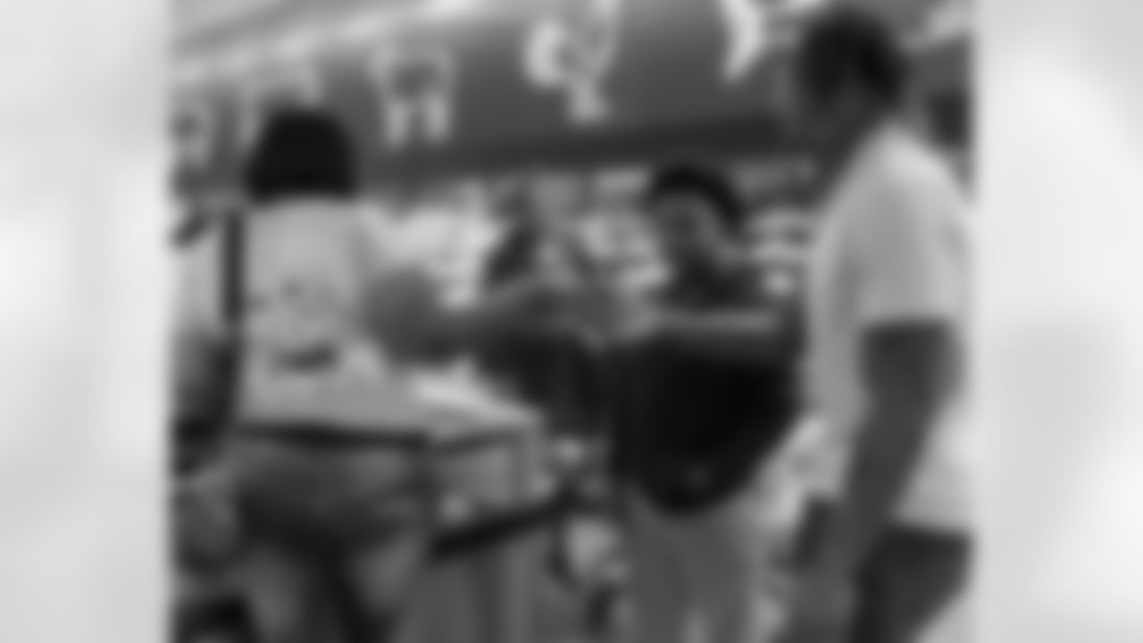 New Orleans Saints safety Justin Reid hosted his annual "Justin's Thanksgiving Grocery Grab" shopping spree for local shoppers on Nov. 24, 2025. Saints safety Terrell Burgess assisted their teammate during the event.