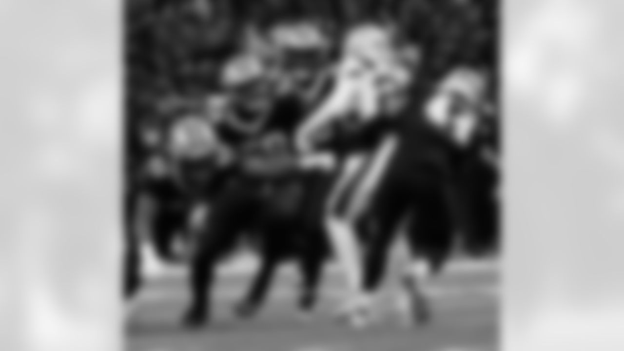 Check out the game action photos from the New Orleans Saints game against the New England Patriots for Week 6 of the 2025 NFL season on October 12, 2025 at Caesars Superdome.