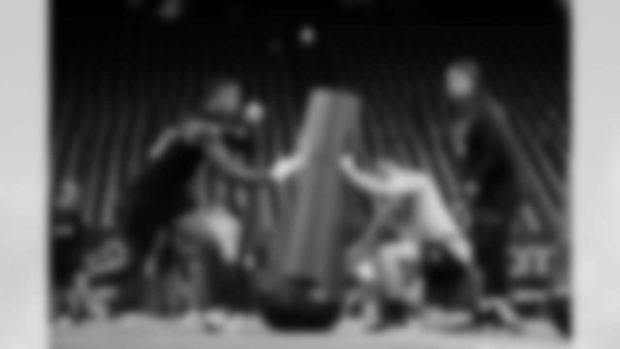 Ohio State linebacker Sonny Styles (25) participates in a drill during the 2026 NFL Scouting Combine on Thursday, February 26, 2026 in Indianapolis, Indiana.