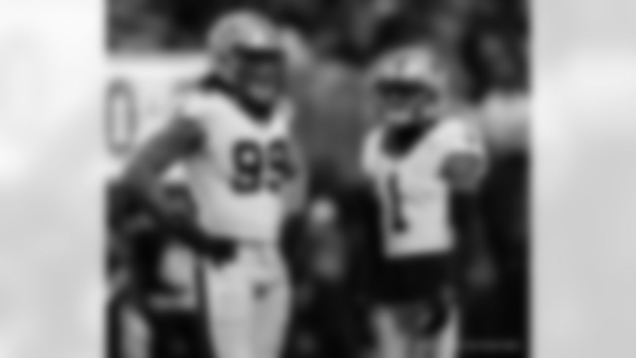 Check out the game action photos from the New Orleans Saints game against the Atlanta Falcons for Week 18 of the 2025 NFL season on Jan. 4, 2026 at Mercedes-Benz Stadium.