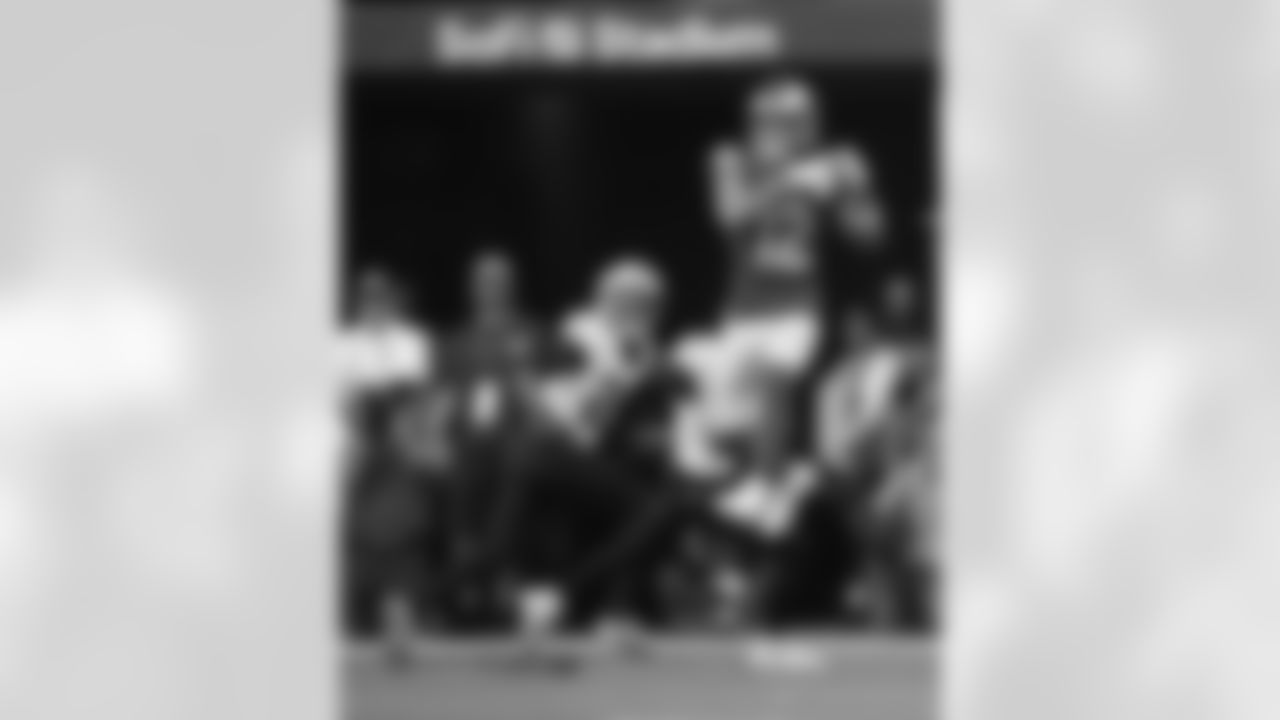 Check out the game action photos from the New Orleans Saints game against the Los Angeles Rams for Week 9 of the 2025 NFL season on Nov. 2, 2025 at SoFi Stadium.