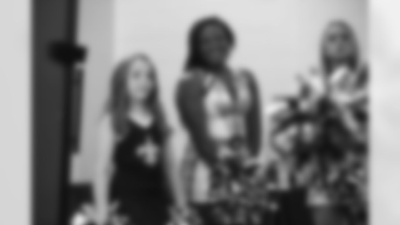 New Orleans Saints fans enjoyed the Week 12 entertainment in Champions Square ahead of the game against the Atlanta Falcons during the 2025 NFL season on Nov. 23, 2025.