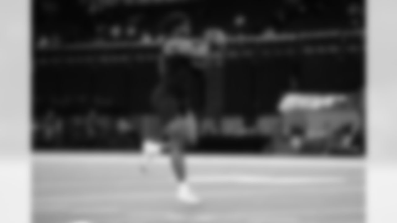 Texas Tech defensive lineman David Bailey (31) participates in a drill during the 2026 NFL Scouting Combine on Thursday, February 26, 2026 in Indianapolis, Indiana.