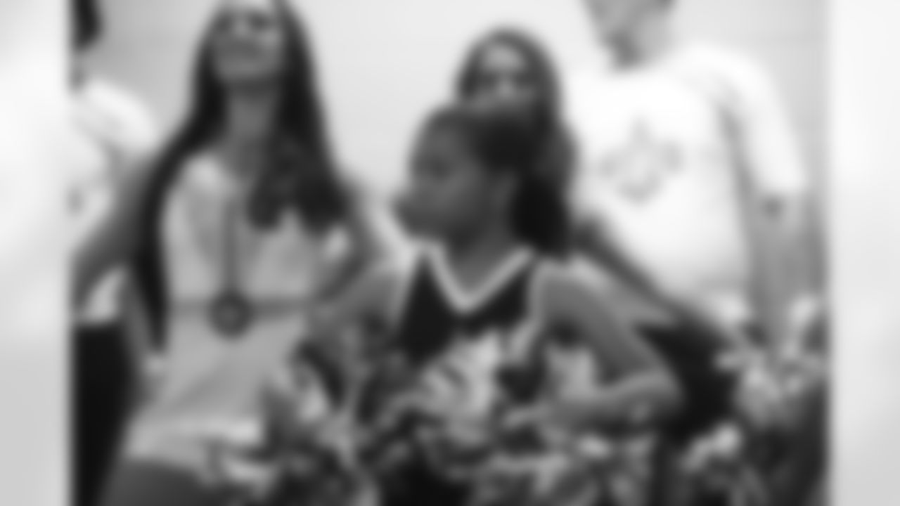 New Orleans Saints fans enjoyed the Week 12 entertainment in Champions Square ahead of the game against the Atlanta Falcons during the 2025 NFL season on Nov. 23, 2025.