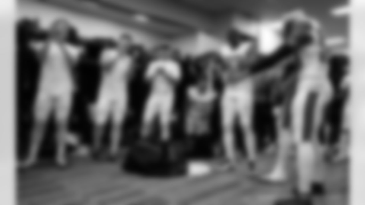 Head inside the New Orleans Saints locker room postgame after the Saints' win against the Carolina Panthers in Week 10 of the 2025 NFL Season presented by Bud Light.