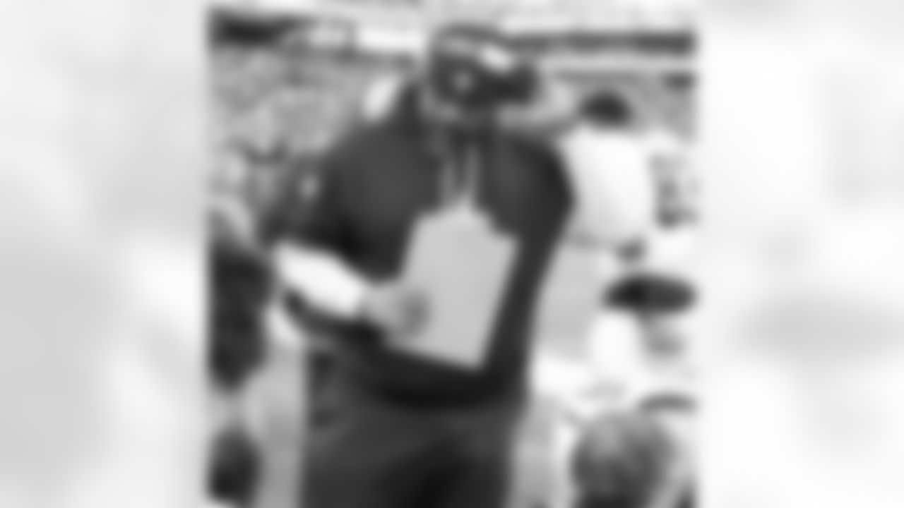 Offensive Assistant Jahri Evans during the New Orleans Saints game against the New York Giants for Week 14 of the 2024 NFL Season on Dec. 8, 2024 at MetLife Stadium.