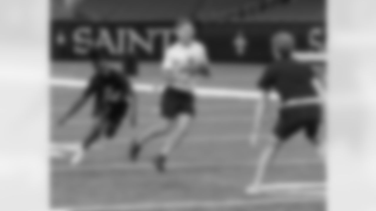 Local New Orleans Saints media came together for the annual media flag football game presented by Caesars against the New Orleans Saints Communications & Digital departments on Wednesday, September 4, 2024 at the Caesars Superdome.