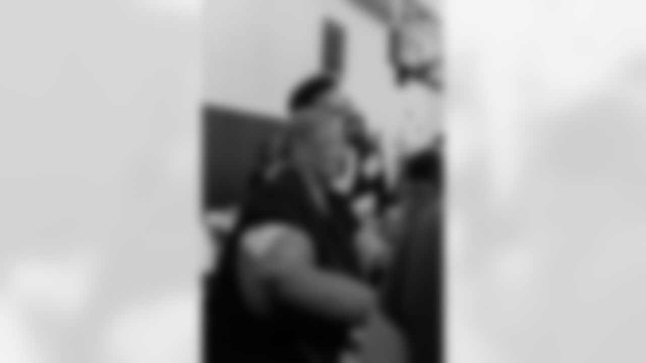 New Orleans Saints players hosted their annual Thanksgiving turkey giveaway at Dryades YMCA on Tuesday, Nov. 18, 2025. The players purchased turkeys and fixings from Rouses Markets to feed families in need, while giving them the opportunity to meet some of their favorite players during the annual holiday event.