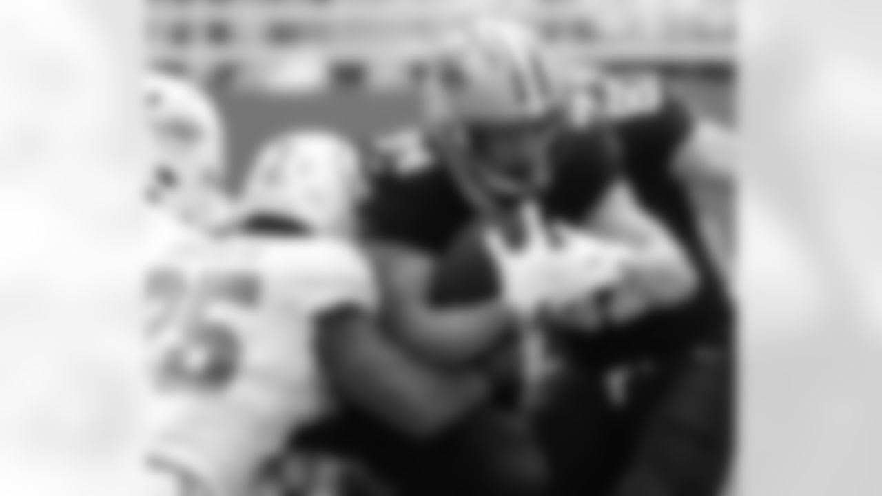 Check out the best photos of the New Orleans offense in their game against the Miami Dolphins for Week 13 of the 2025 NFL season on Nov. 30, 2025 at Hard Rock Stadium.