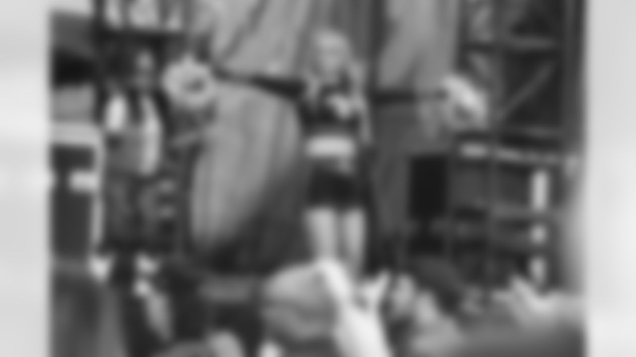 New Orleans Saints fans enjoyed the Week 16 entertainment in Champions Square ahead of the game against the New York Jets during the 2025 NFL season on Dec. 21, 2025.