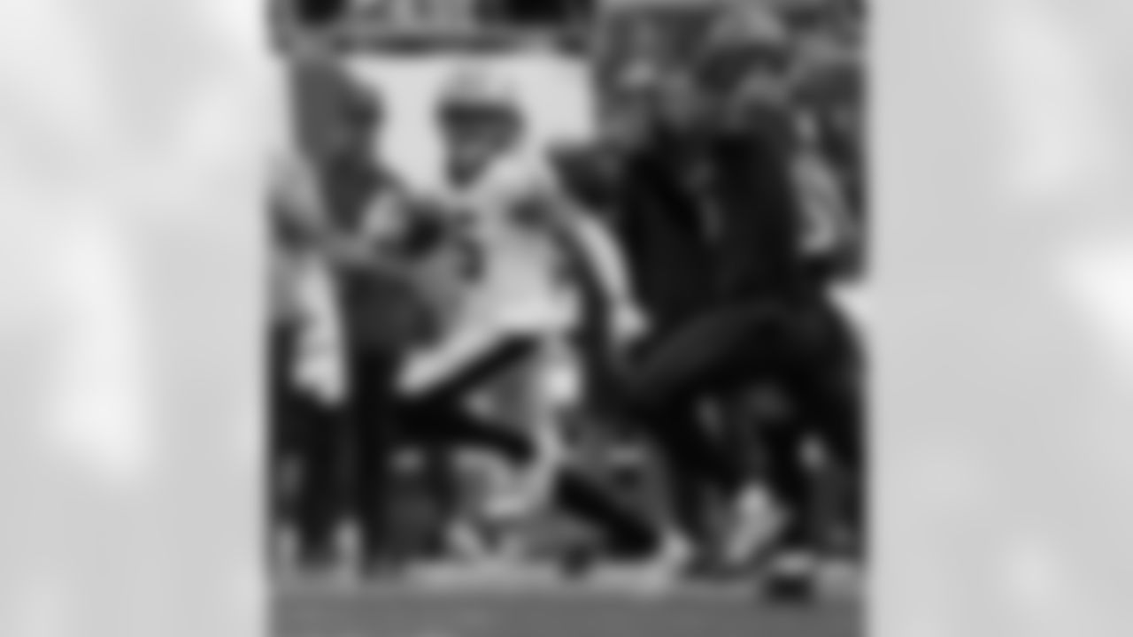 Check out the best photos of the New Orleans offense in their game against the Tampa Bay Buccaneers for Week 14 of the 2025 NFL season on Dec. 7, 2025 at Raymond James Stadium.