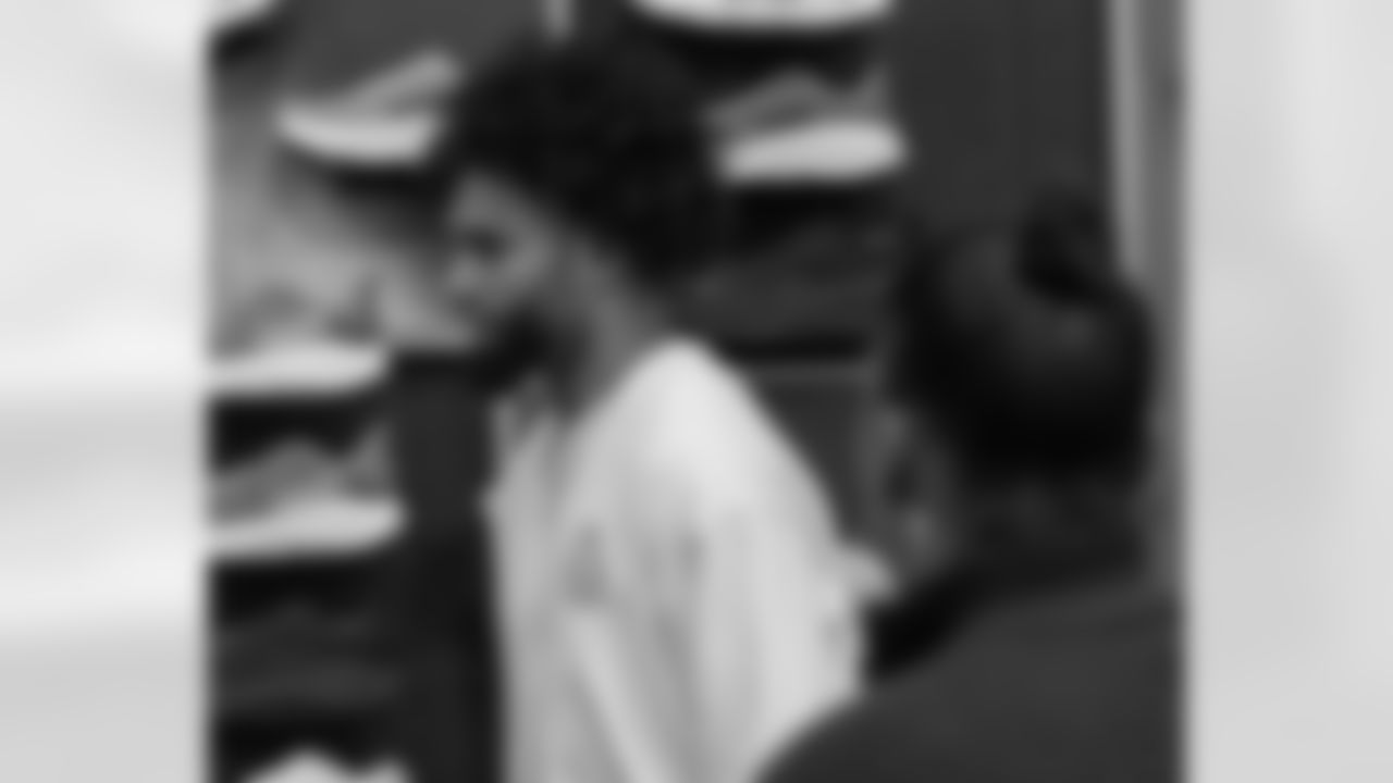 New Orleans Saints wide receiver Chris Olave surprised local youth with a holiday shopping spree in Metairie on December 9, 2025.