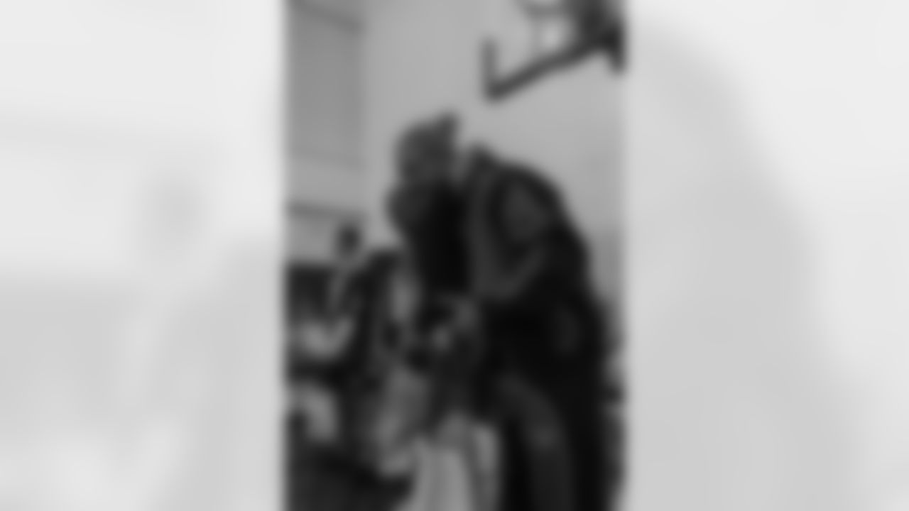 New Orleans Saints players hosted their annual Thanksgiving turkey giveaway at Dryades YMCA on Tuesday, Nov. 18, 2025. The players purchased turkeys and fixings from Rouses Markets to feed families in need, while giving them the opportunity to meet some of their favorite players during the annual holiday event.