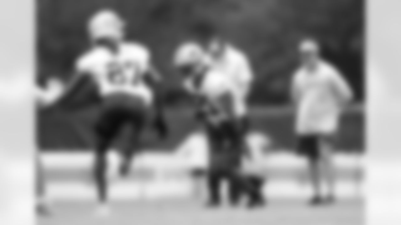New Orleans Saints players participate in Day 2 of 2025 Saints Minicamp at the Ochsner Sports Performance Center on Wednesday, June 11, 2025.