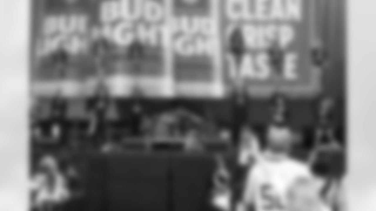 New Orleans Saints fans enjoyed the Week 16 entertainment in Champions Square ahead of the game against the New York Jets during the 2025 NFL season on Dec. 21, 2025.