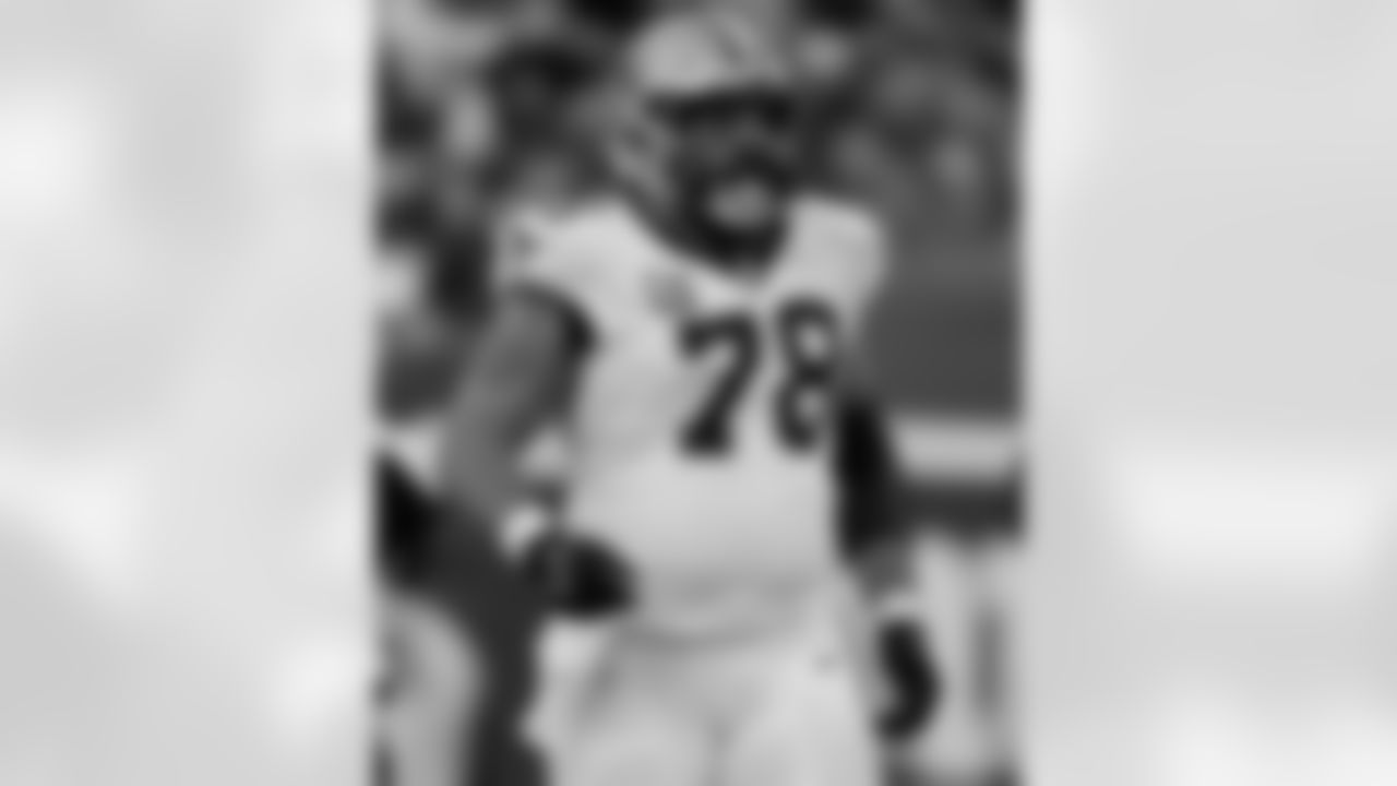 C/G Erik McCoy (78) in action during the New Orleans Saints game against the New York Giants for Week 14 of the 2024 NFL Season on Dec. 8, 2024 at MetLife Stadium.