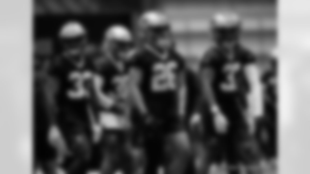 New Orleans Saints players attended 2025 Rookie Minicamp workouts at the Ochsner Sports Performance Center on May 10, 2025.