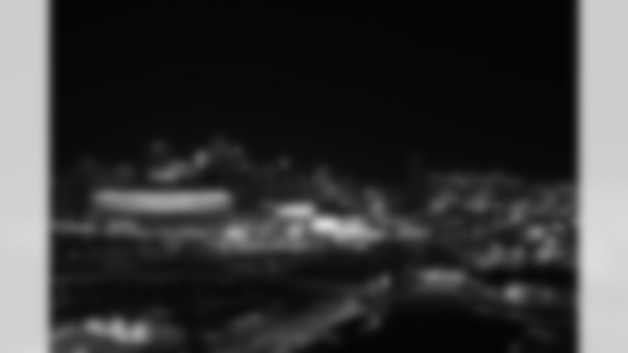 The Caesars Superdome displayed a congratulatory message for Drew Brees on Thursday, February 5, 2026, in celebration of the Saints legend's induction into the Pro Football Hall of Fame.