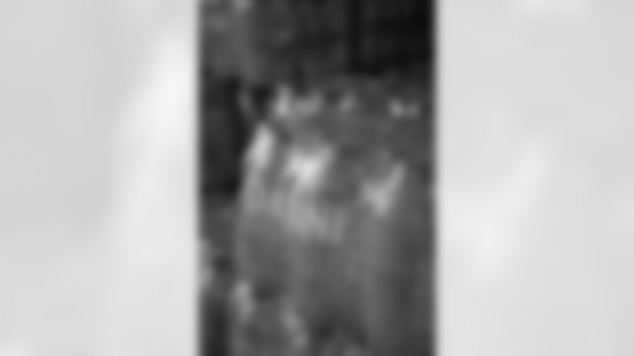 New Orleans Saints defensive back Jonas Sanker joined the Saints Cheer Krewe, Sir Saint and Coca-Cola for a water donation event, supporting a local Boys & Girls Club on December 9, 2025.