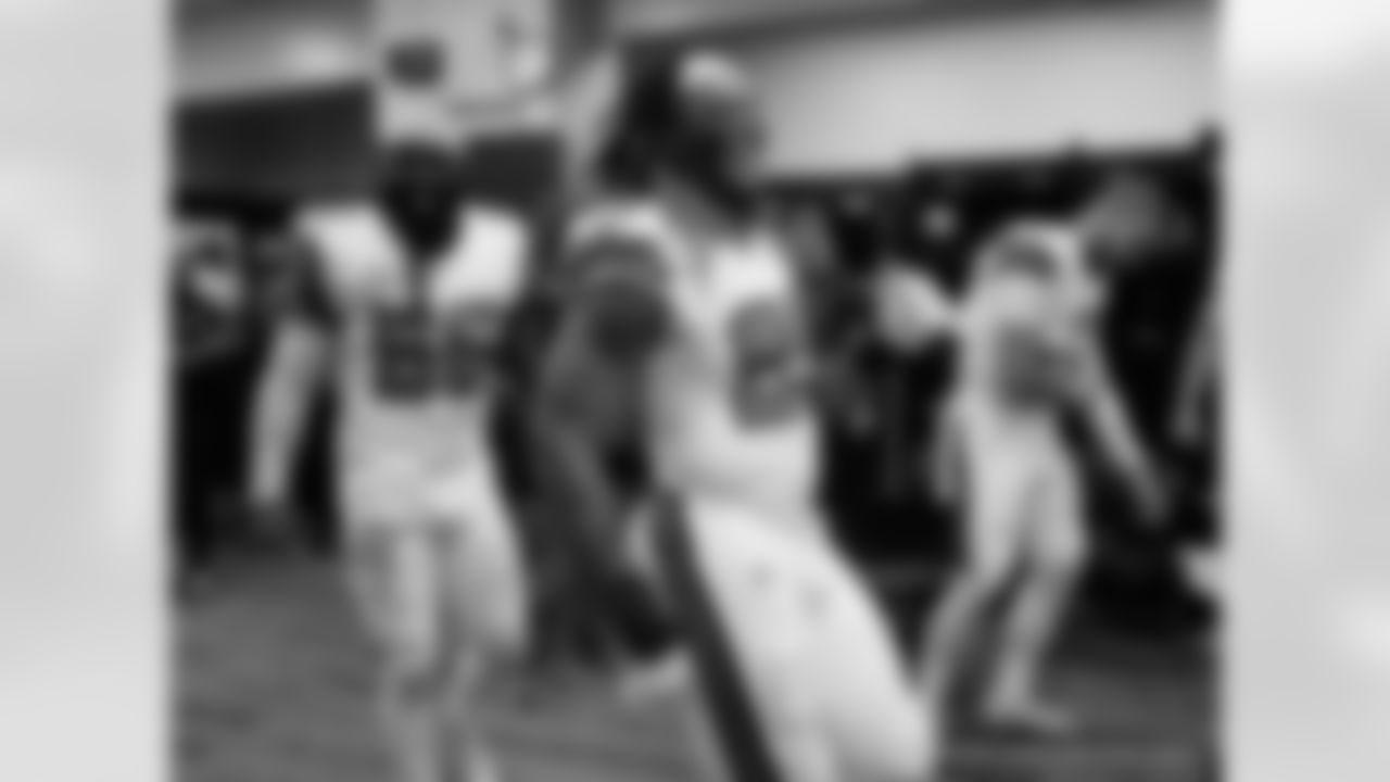 Head inside the New Orleans Saints locker room postgame after the Saints' win against the Carolina Panthers in Week 10 of the 2025 NFL Season presented by Bud Light.