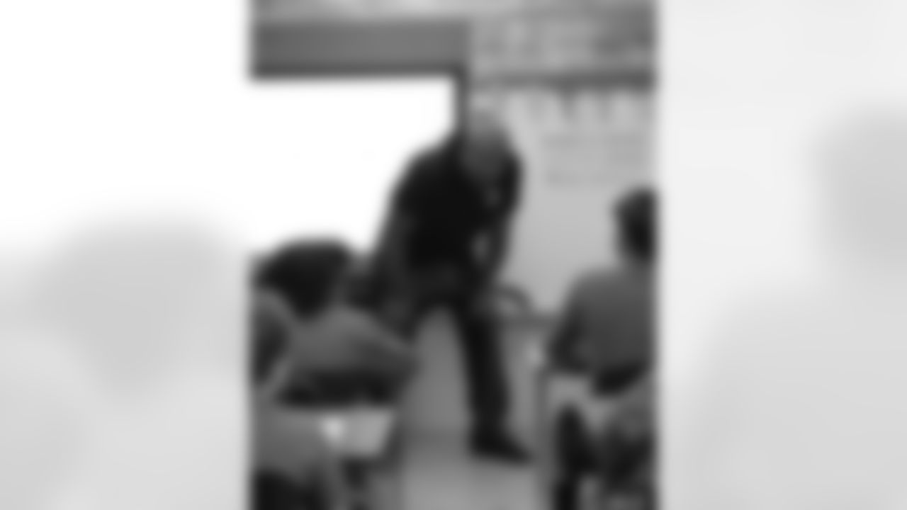 New Orleans Saints defensive end Cam Jordan visited students and staff at Bissonet Plaza Elementary School on Tuesday, Nov. 18, 2025.