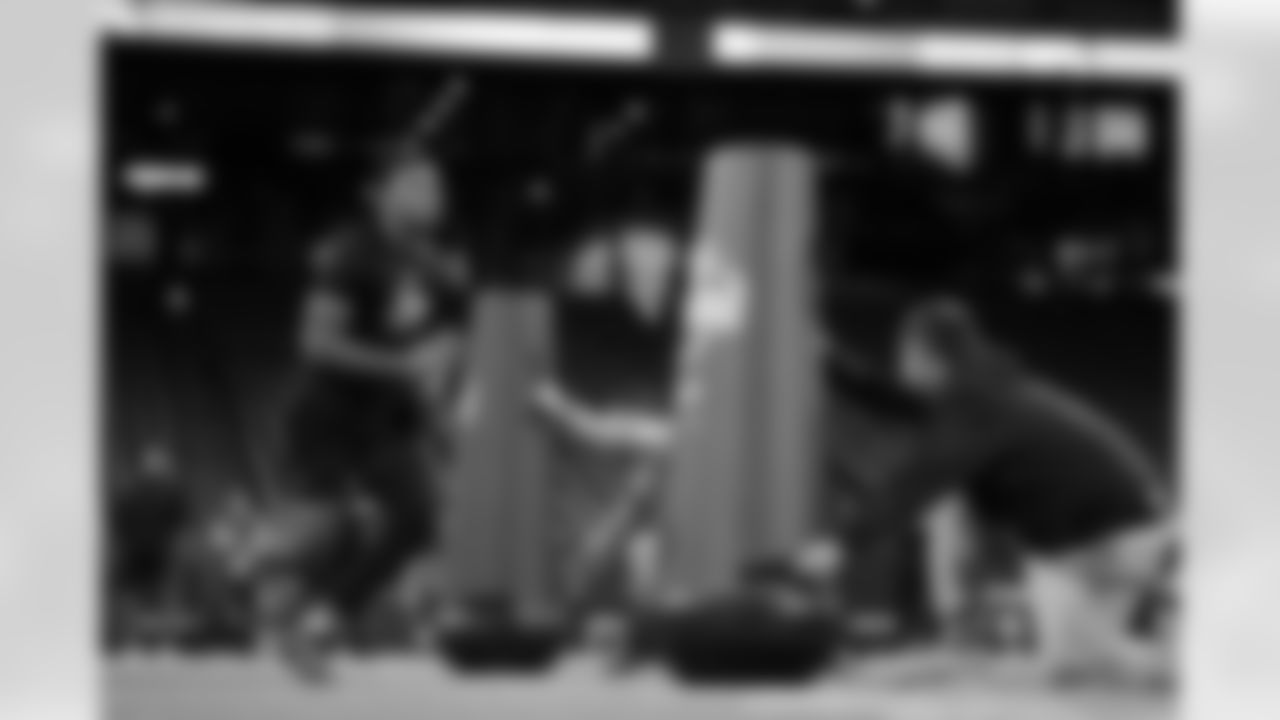 Auburn defensive lineman Keldric Faulk (38) participates in a drill during the 2026 NFL Scouting Combine on Thursday, February 26, 2026 in Indianapolis, Indiana.