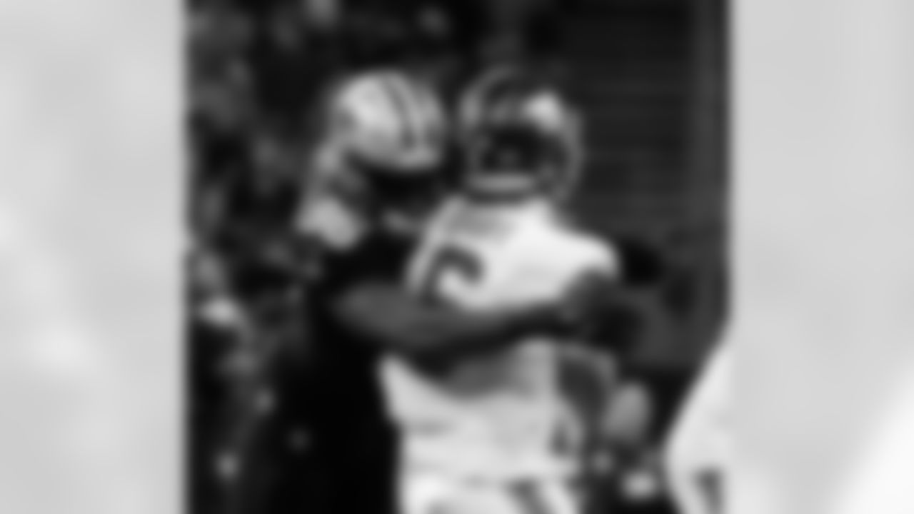 Check out the game action photos from the New Orleans Saints game against the New York Giants for Week 5 of the 2025 NFL season on Oct. 5, 2025 at Caesars Superdome.